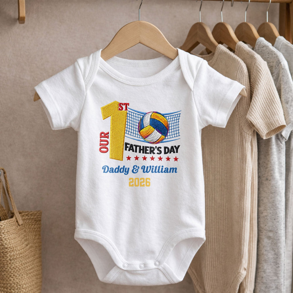 Personalized Custom Baby Onesie for Dad 1st Father's Day Gift Baby Onesie GradoCreations