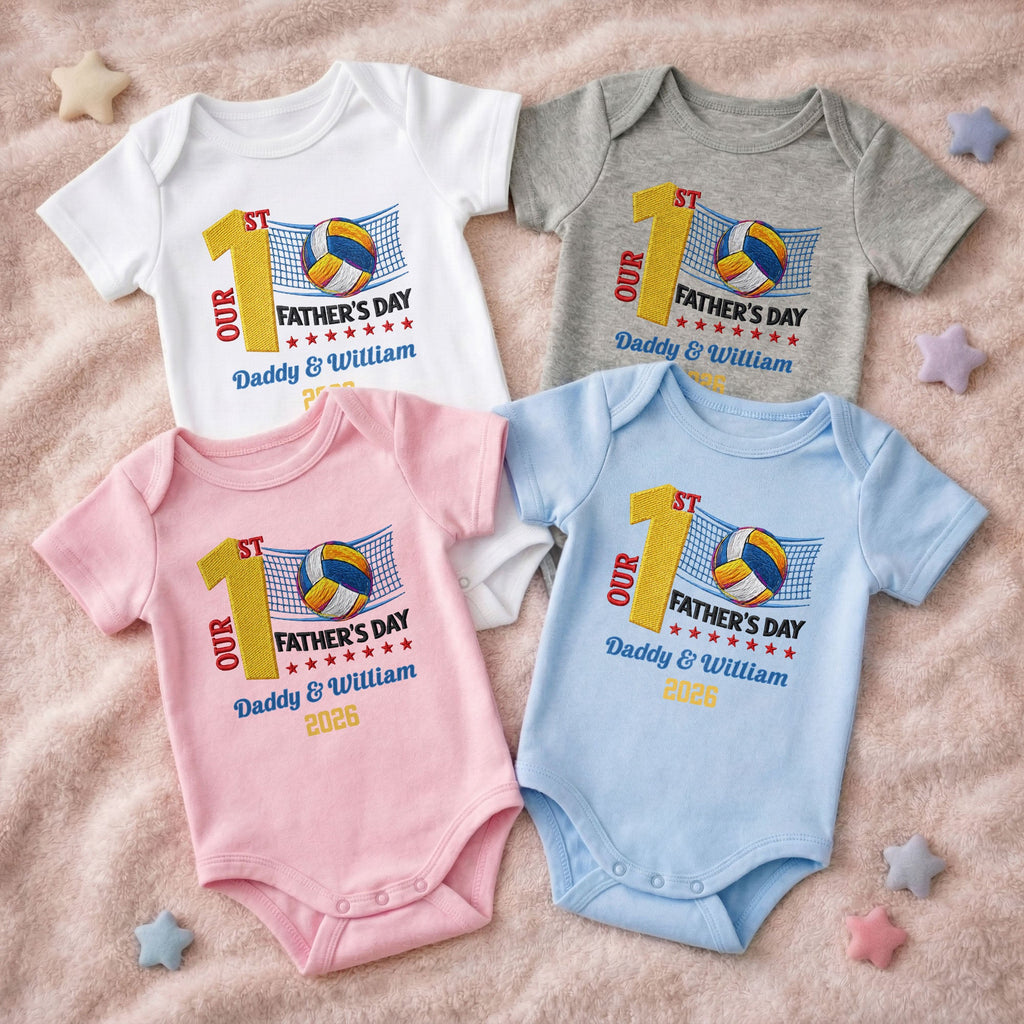 Personalized Custom Baby Onesie for Dad 1st Father's Day Gift Baby Onesie GradoCreations