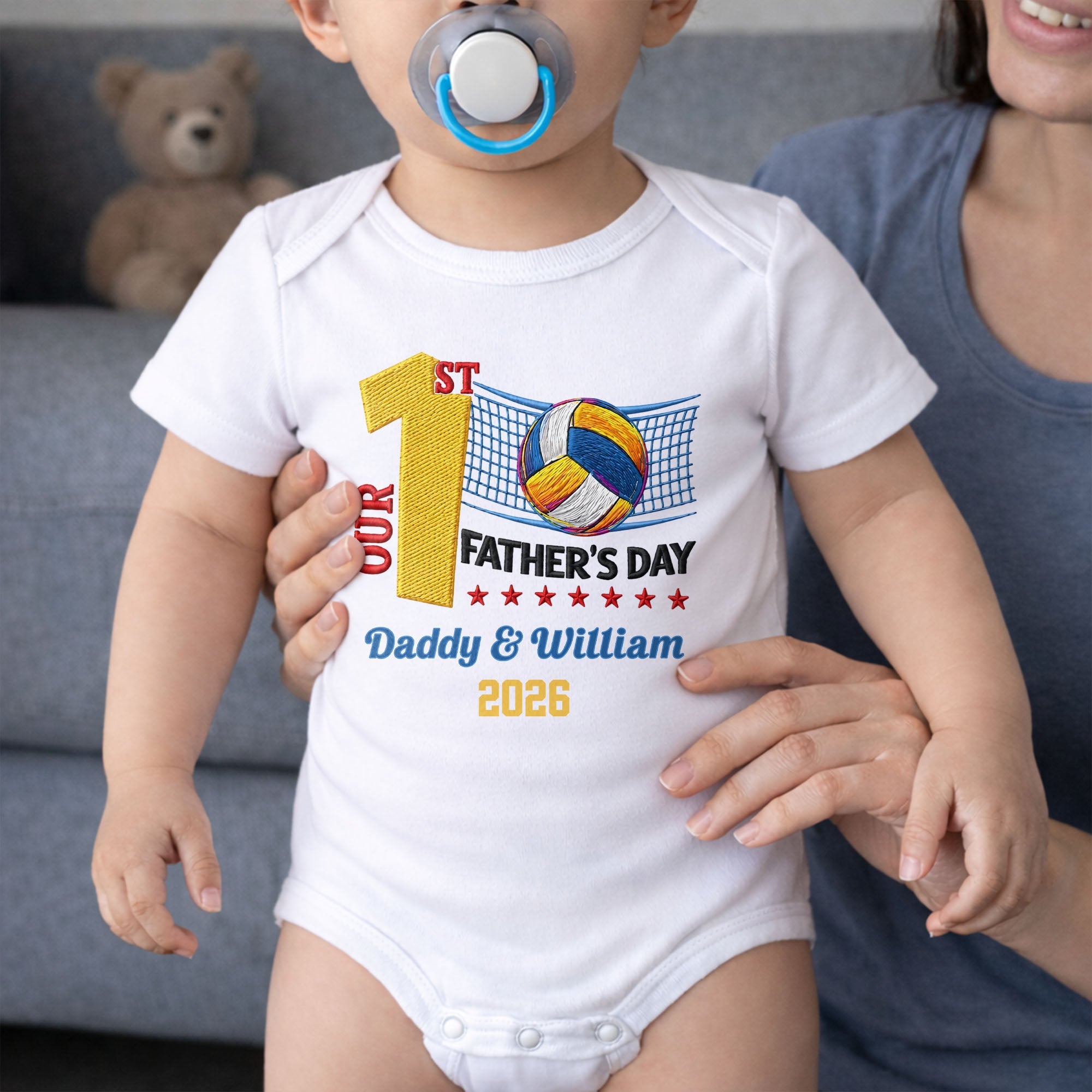 Personalized Custom Baby Onesie for Dad 1st Father's Day Gift Baby Onesie GradoCreations