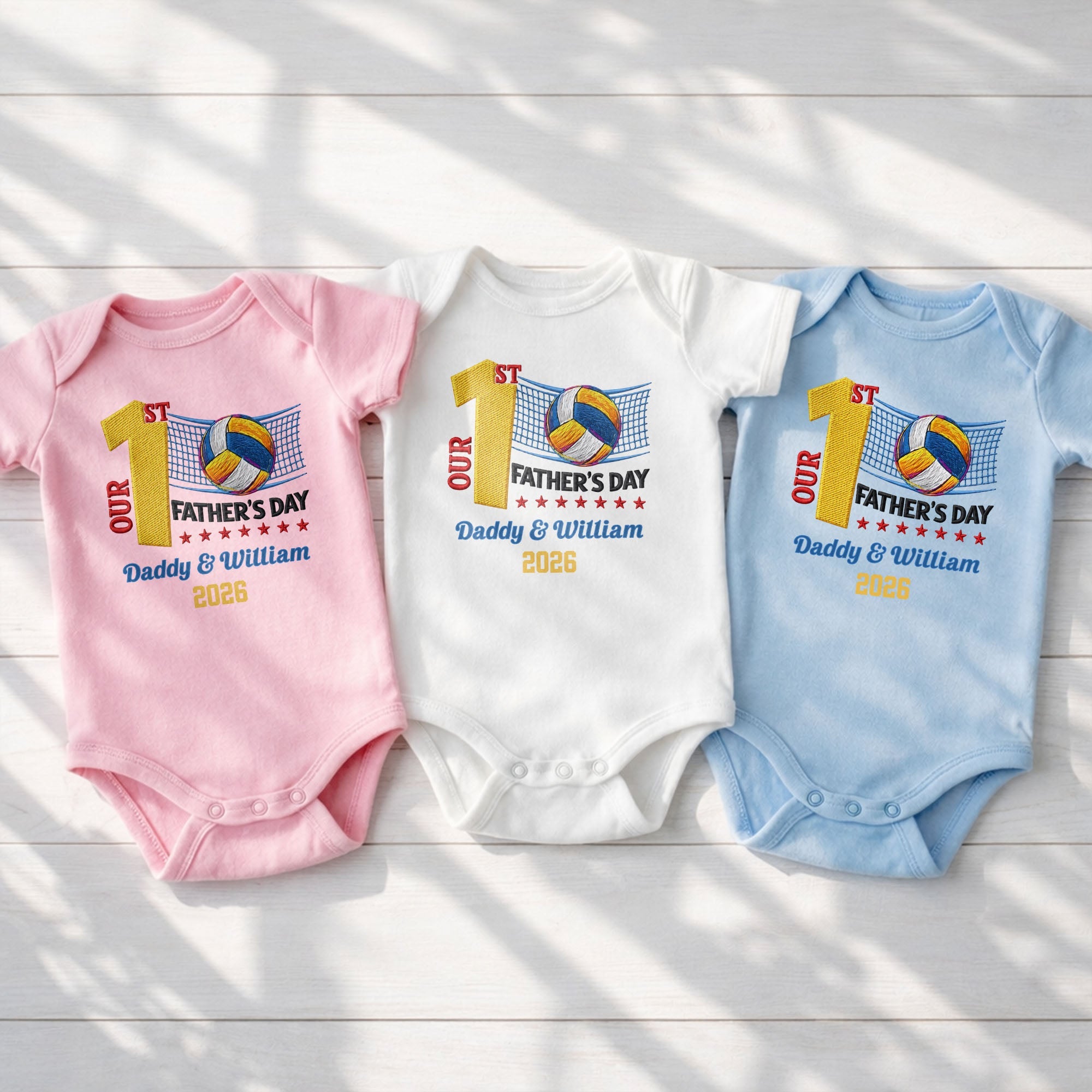 Personalized Custom Baby Onesie for Dad 1st Father's Day Gift Baby Onesie GradoCreations