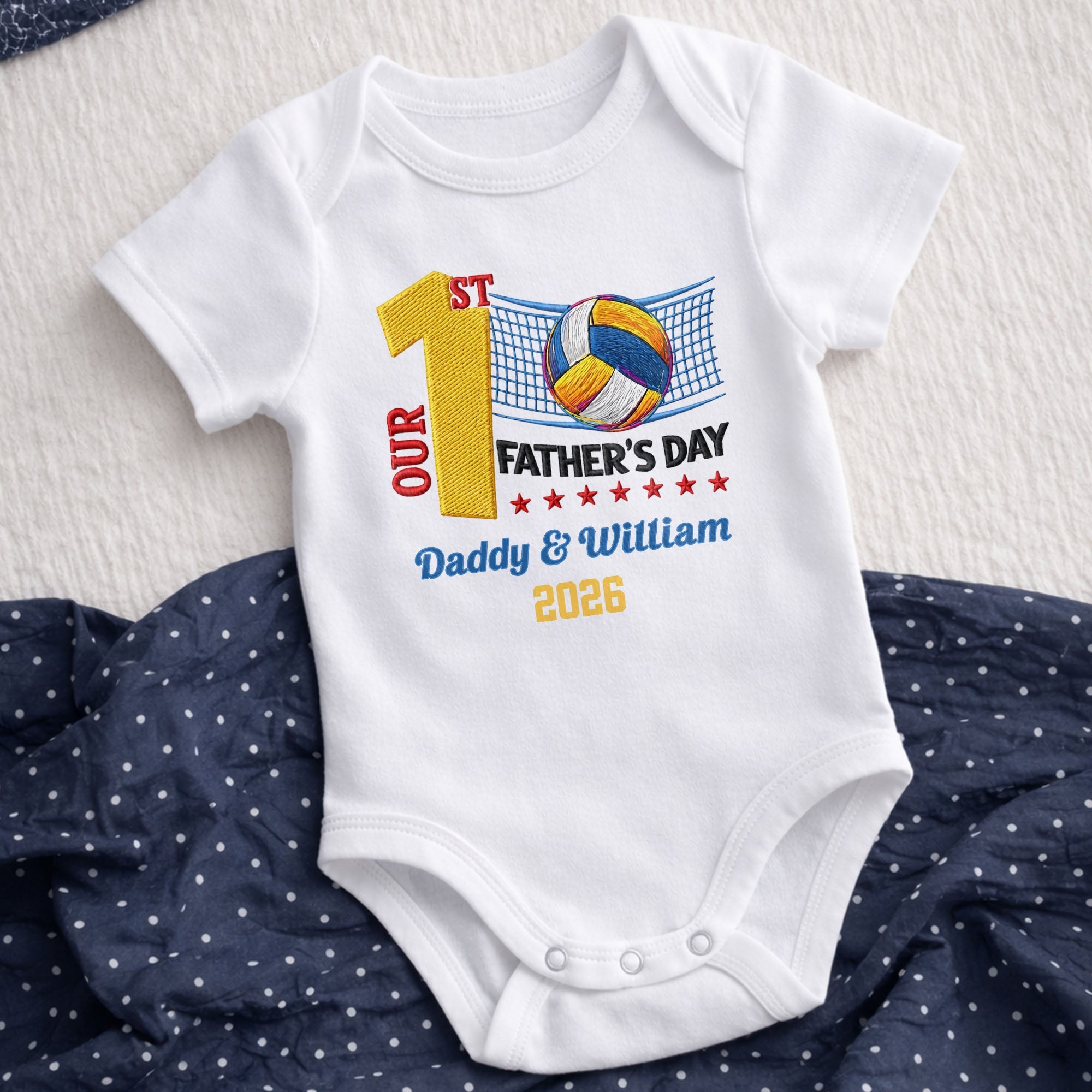 Personalized Custom Baby Onesie for Dad 1st Father's Day Gift Baby Onesie GradoCreations