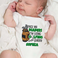 Personalized Baby Onesie Pack My Diapers Golfing Gift for Dad Baby Onesie GradoCreations