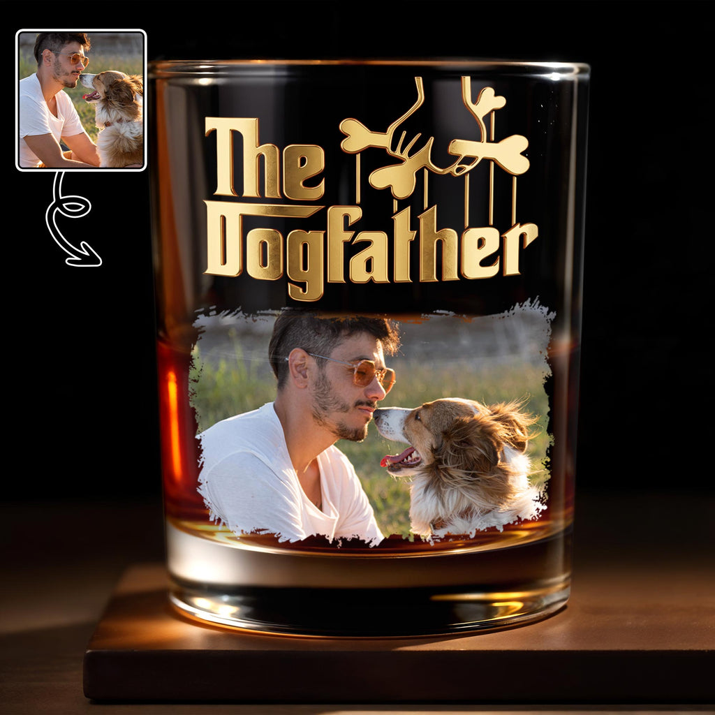 Personalized Custom Photo Whiskey Glass Gift for Dog Dad Whiskey Glass GradoCreations