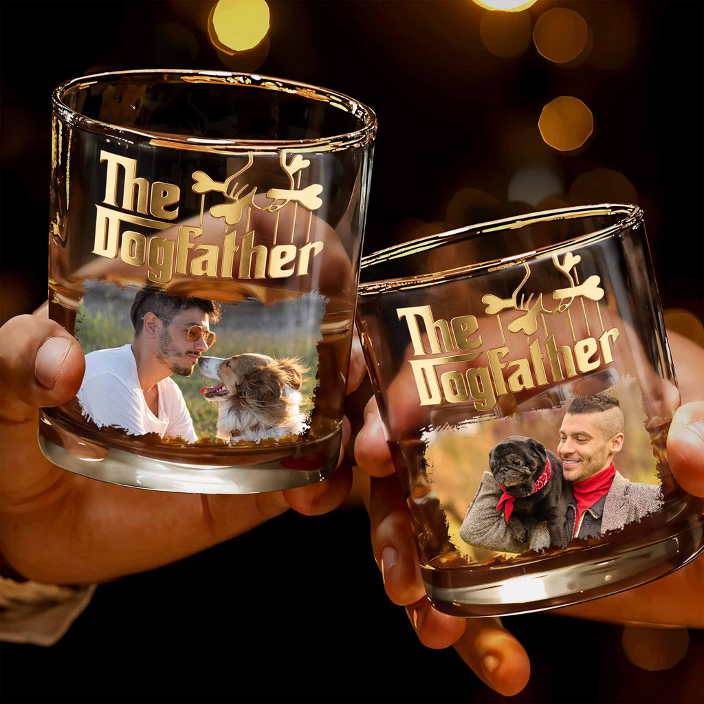 Personalized Custom Photo Whiskey Glass Gift for Dog Dad Whiskey Glass GradoCreations