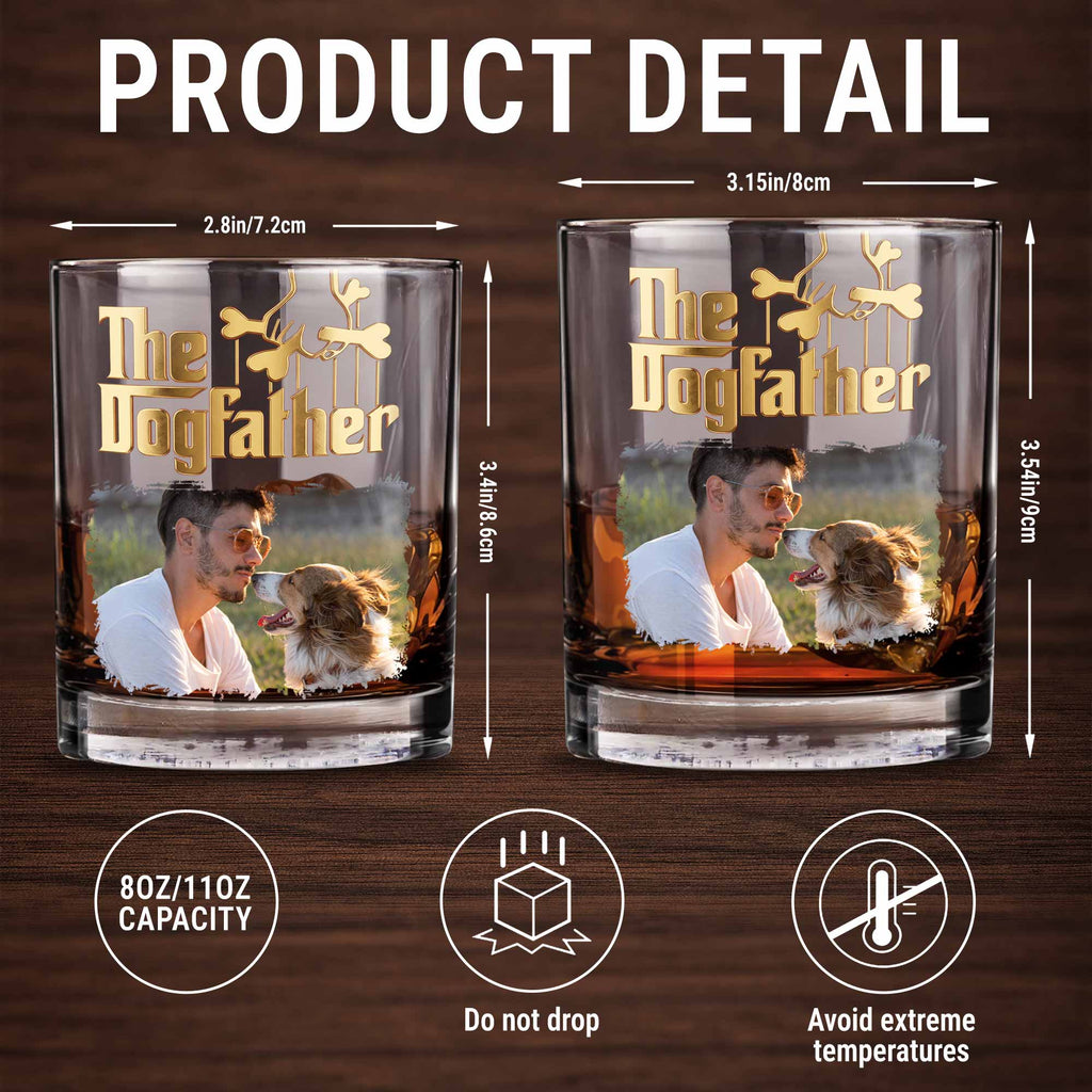 Personalized Custom Photo Whiskey Glass Gift for Dog Dad Whiskey Glass GradoCreations