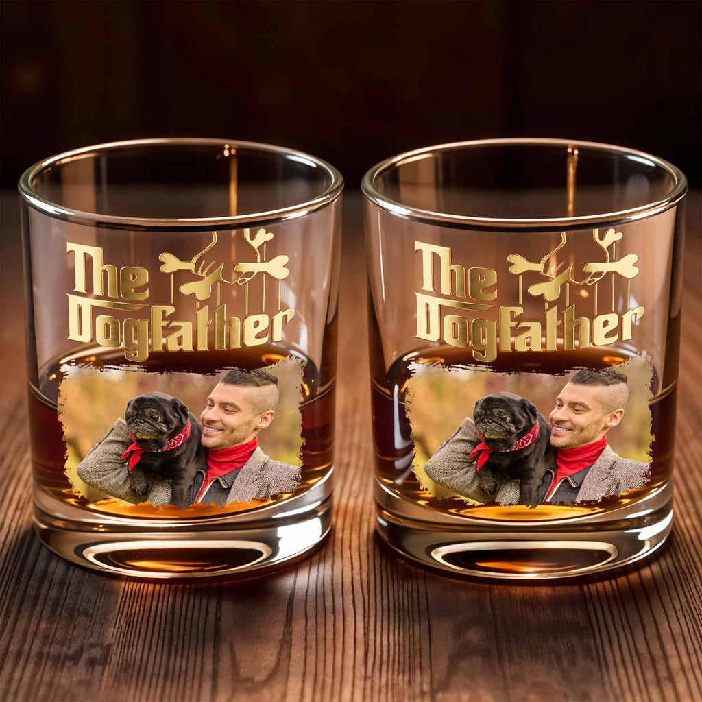 Personalized Custom Photo Whiskey Glass Gift for Dog Dad Whiskey Glass GradoCreations