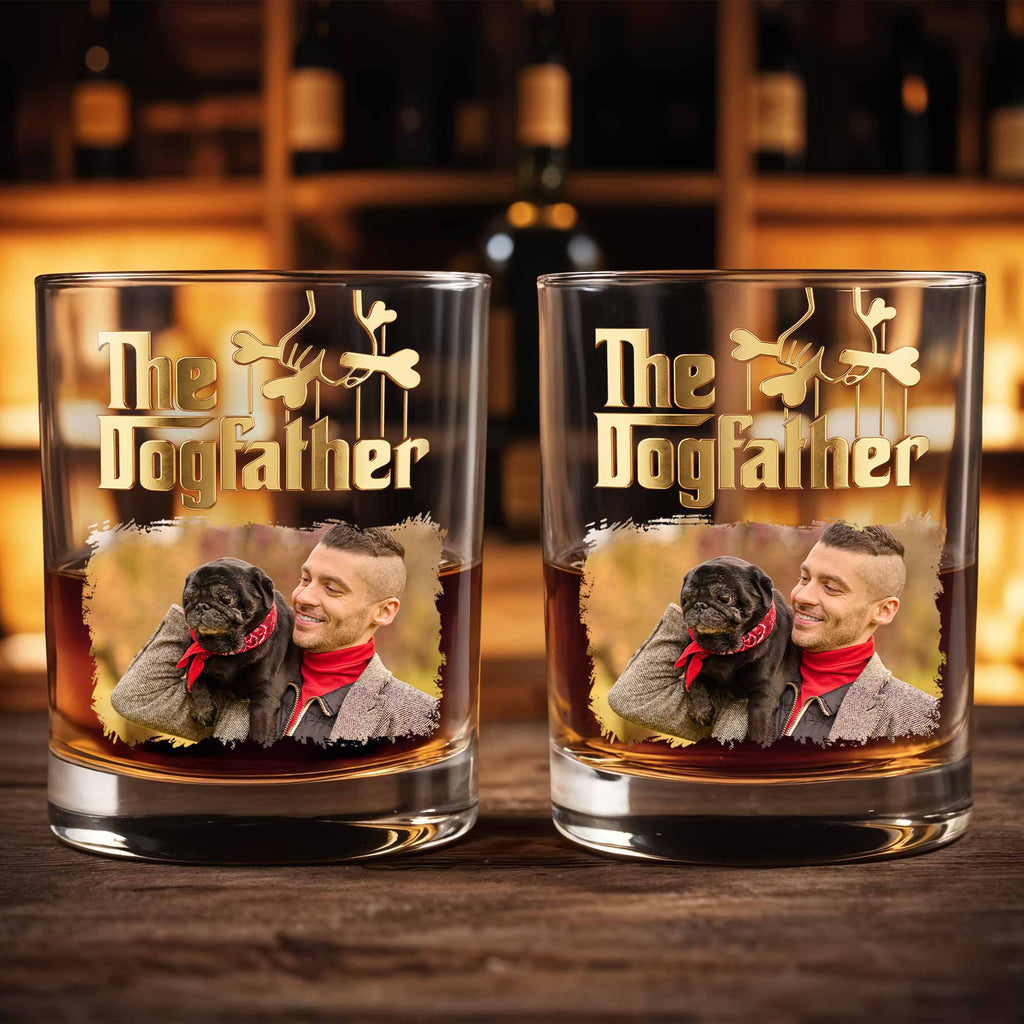 Personalized Custom Photo Whiskey Glass Gift for Dog Dad Whiskey Glass GradoCreations