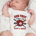 Personalized Baby Onesie Custom Name Gift for Dad's First Father's Day Baby Onesie GradoCreations