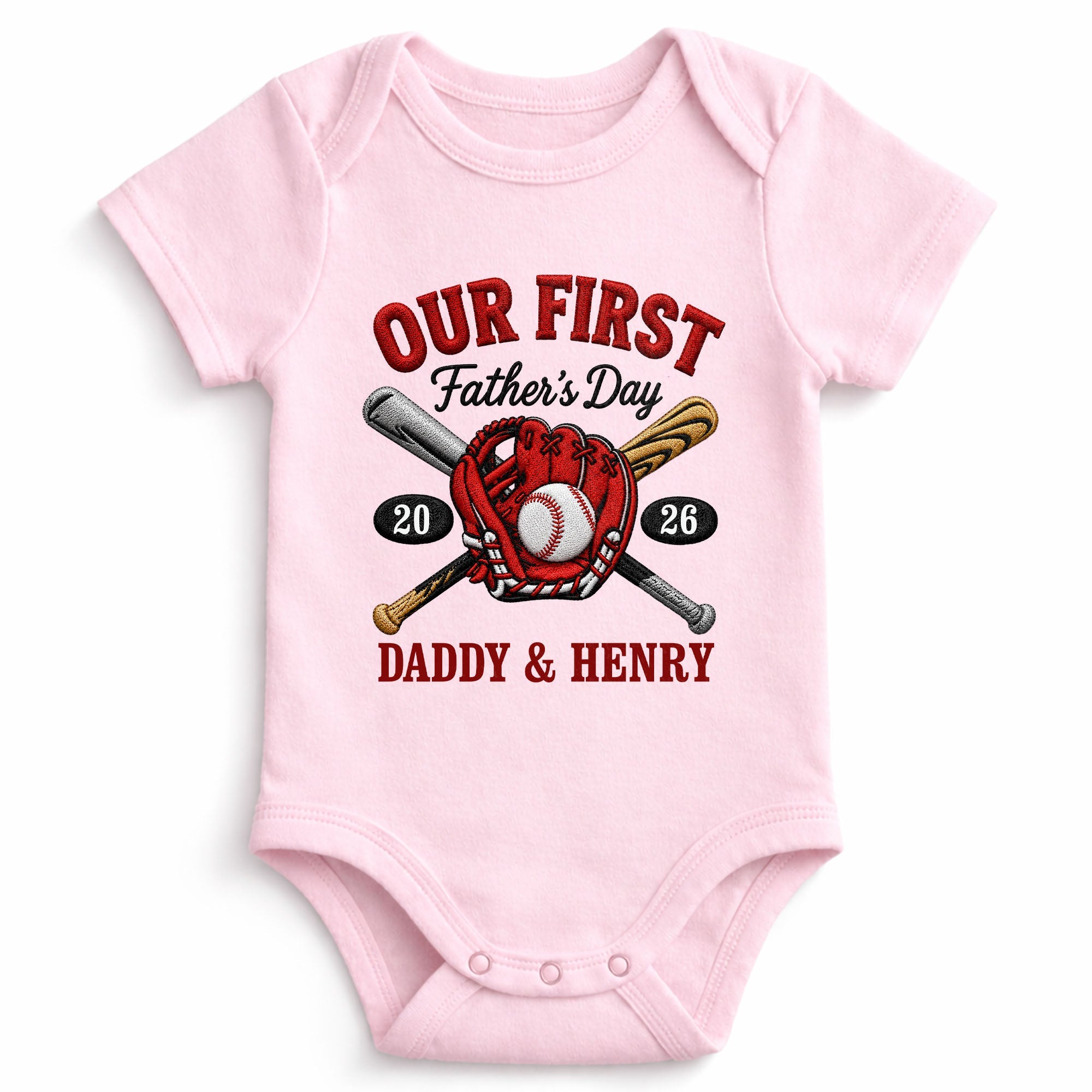 Personalized Baby Onesie Custom Name Gift for Dad's First Father's Day Baby Onesie GradoCreations