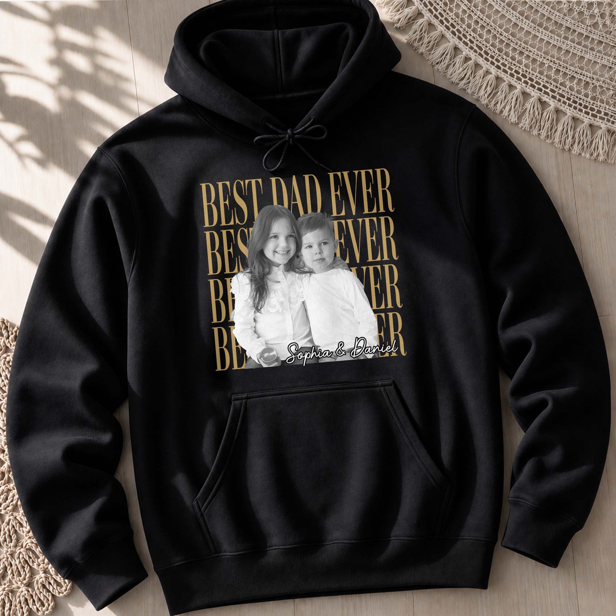 Personalized Best Dad Ever Custom Photo Shirt or Hoodie Shirt GradoCreations