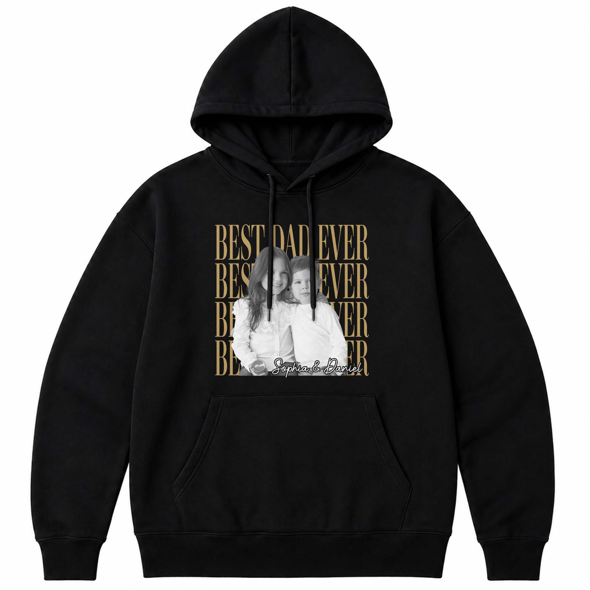 Personalized Best Dad Ever Custom Photo Shirt or Hoodie Shirt GradoCreations