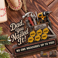 Personalized Double Layer Wood Ornament for Dad Gift Idea 2-Layered Wood Ornament GradoCreations
