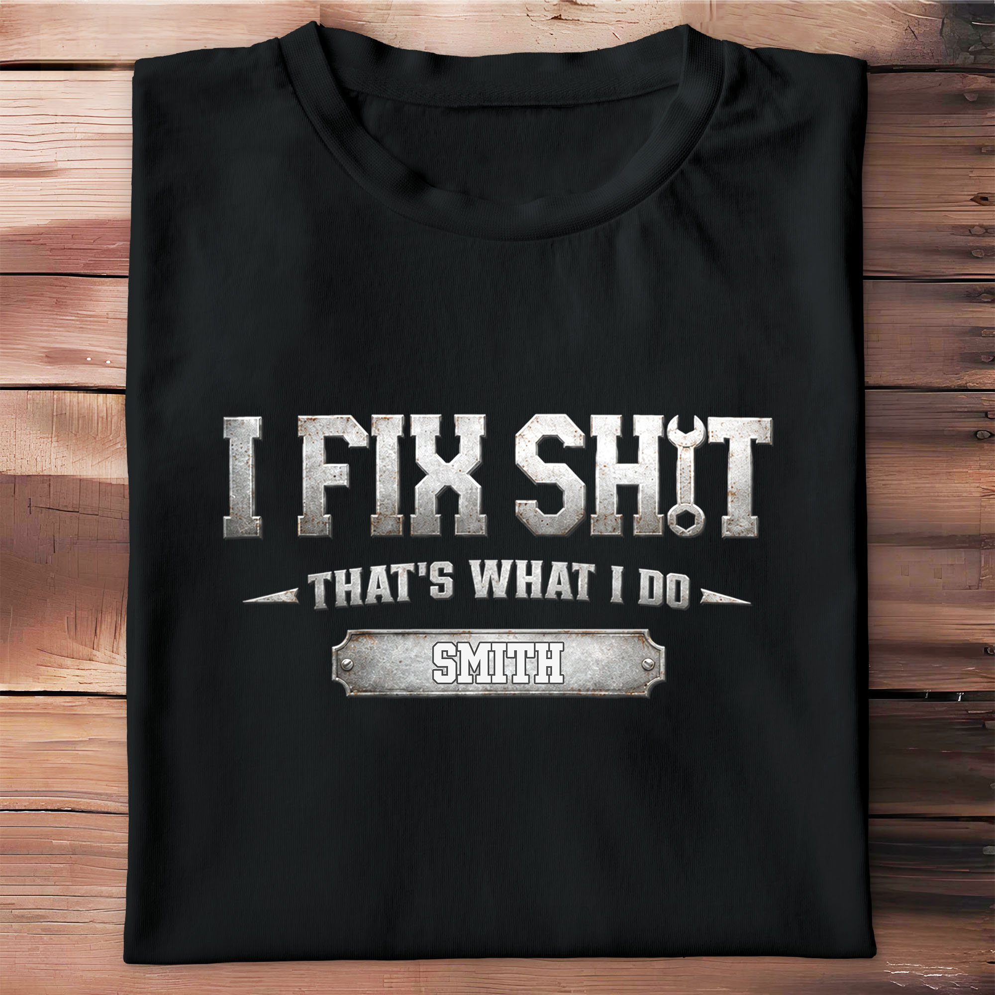 Personalized Fix Sh*t Unisex T-Shirt & Hoodie Gift for Dad Shirt GradoCreations