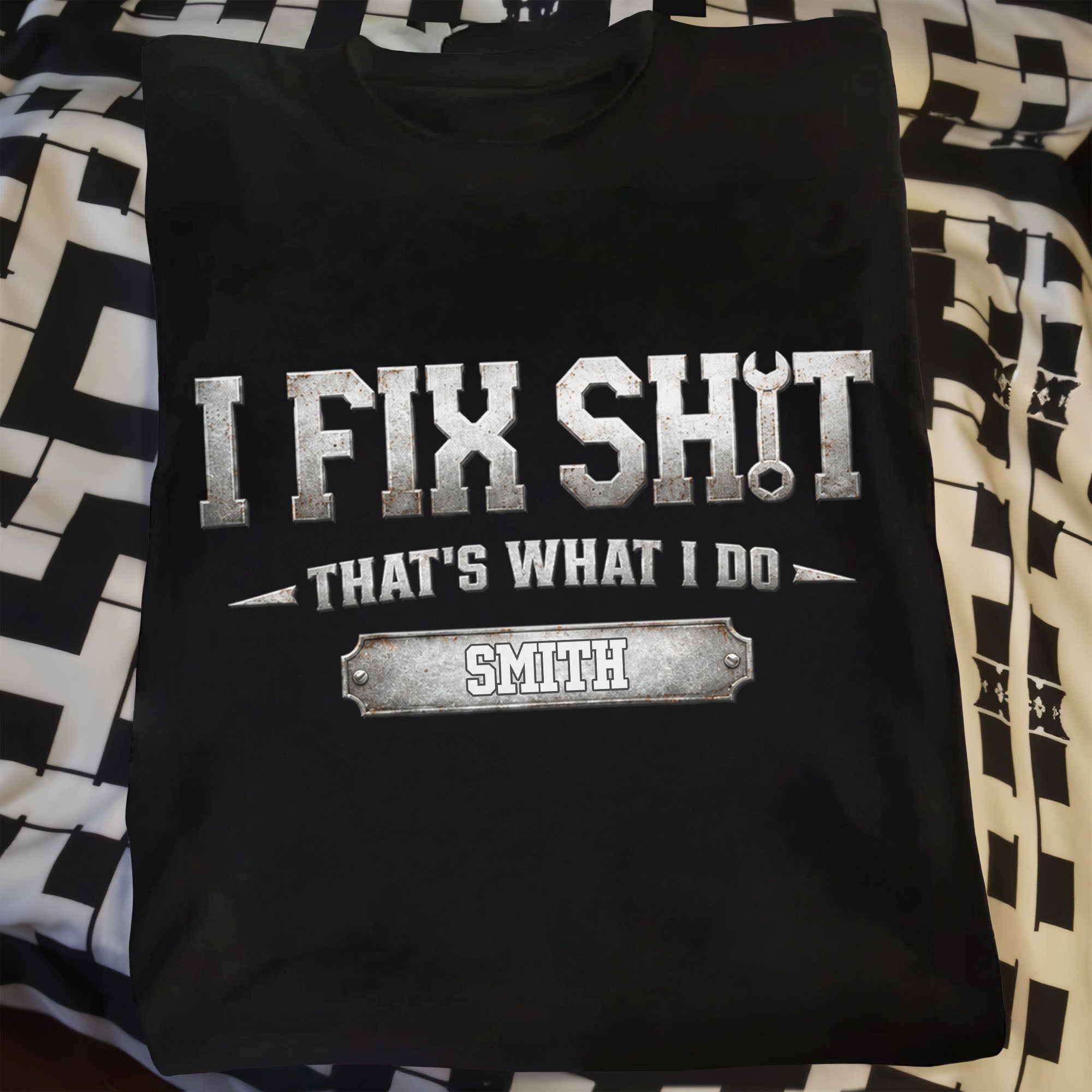 Personalized Fix Sh*t Unisex T-Shirt & Hoodie Gift for Dad Shirt GradoCreations