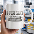 Personalized Industrial Coffee Mug Custom Name Gift for Dad Edge-to-edge Mug GradoCreations