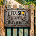 Personalized Metal Sign Custom Name Handyman Gift for Dad Metal Sign GradoCreations