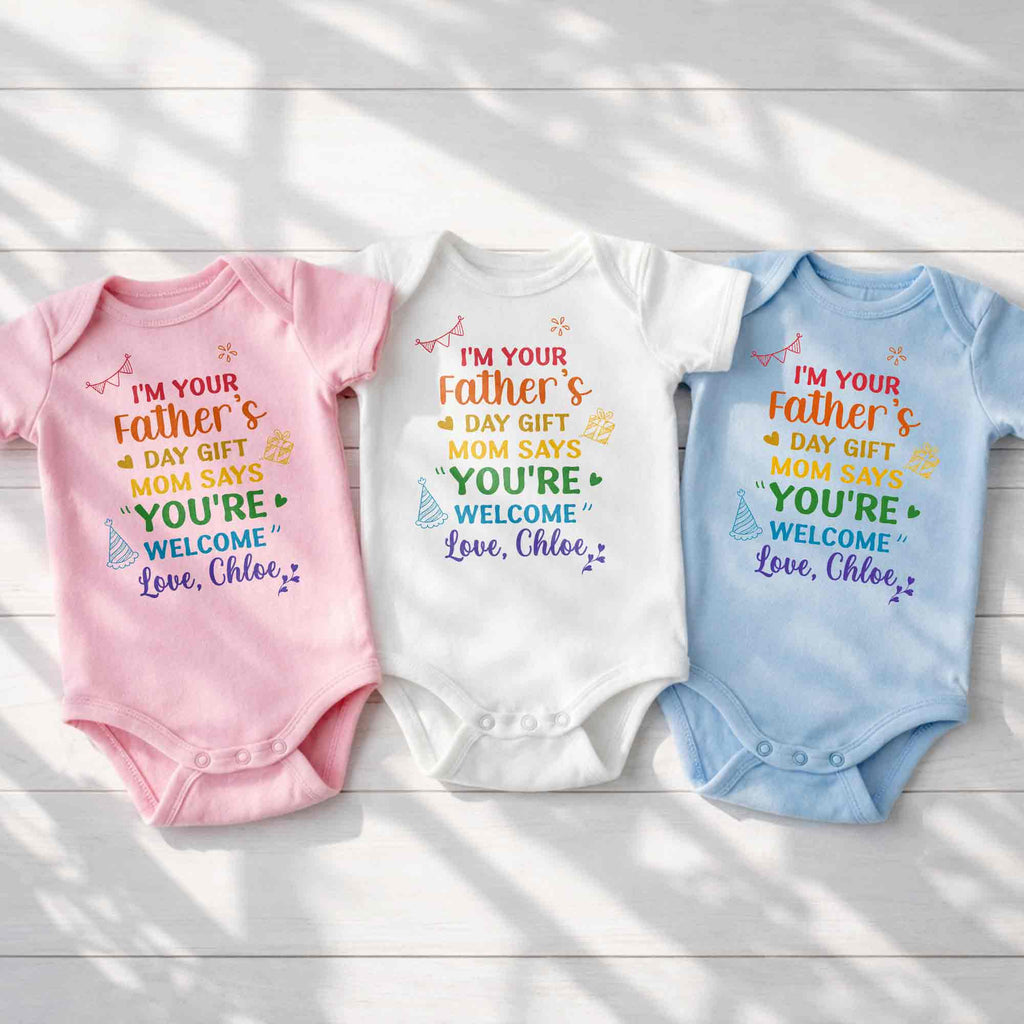 Personalized Custom Baby Onesie for Dad's Father's Day Gift Baby Onesie GradoCreations