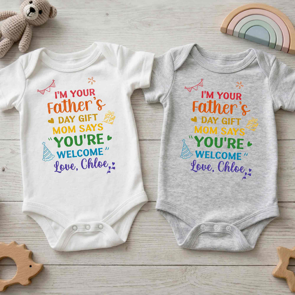 Personalized Custom Baby Onesie for Dad's Father's Day Gift Baby Onesie GradoCreations