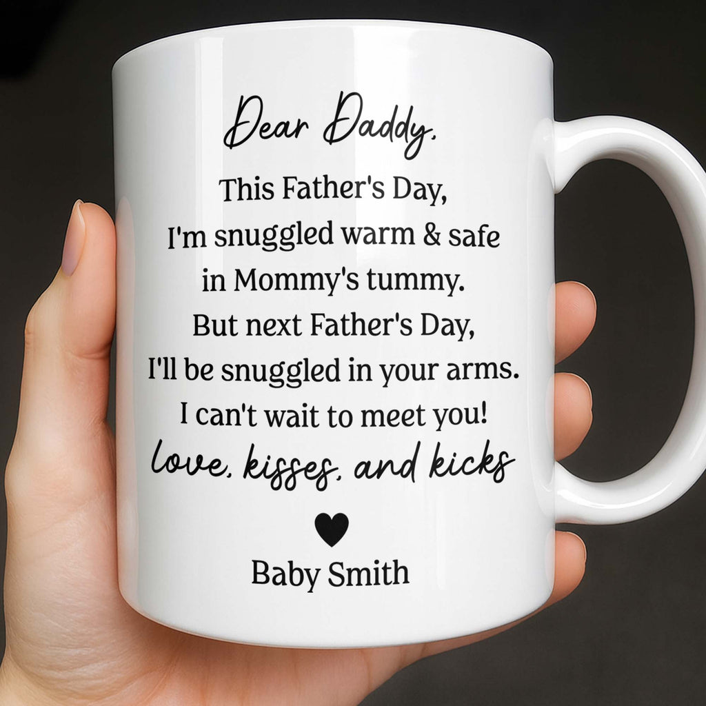 Personalized Father's Day Photo Mug Custom Ultrasound Gift for Dad Edge-to-edge Mug GradoCreations