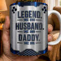 Personalized Honeycomb Coffee Mug Custom for Dad Husband Edge-to-edge Mug GradoCreations