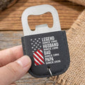 Personalized Leather Bottle Opener Keychain Gift for Dad Leather Bottle Opener Keychain GradoCreations