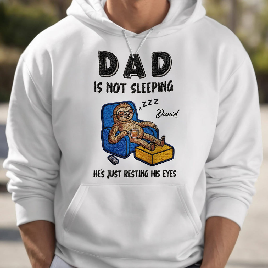 Personalized Unisex T-shirt Hoodie Gift for Dad - Custom Sloth Design Shirt GradoCreations