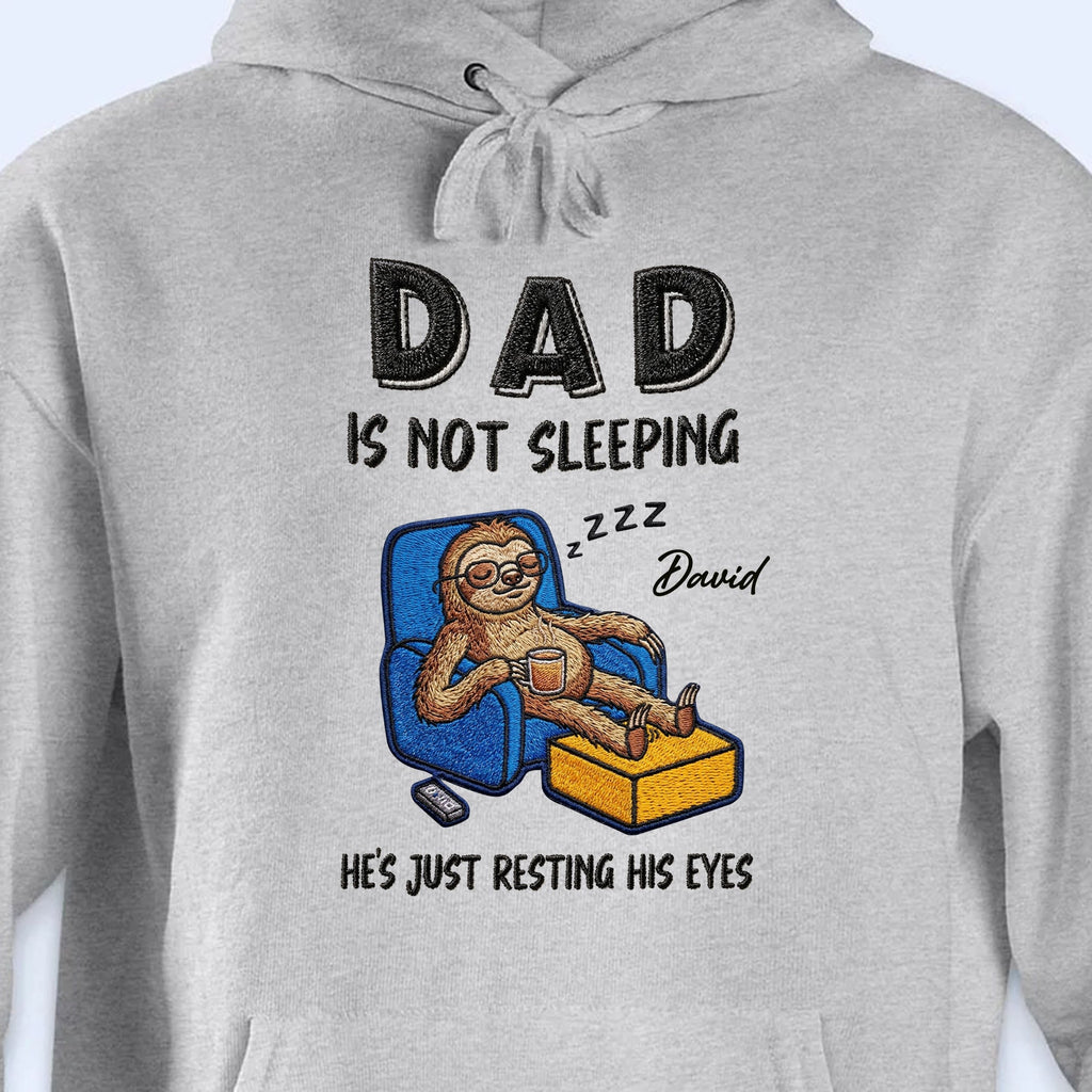 Personalized Unisex T-shirt Hoodie Gift for Dad - Custom Sloth Design Shirt GradoCreations