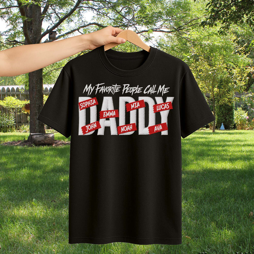 Personalized Custom T-shirt Hoodie Custom Kids Names Gift for Dad Shirt GradoCreations