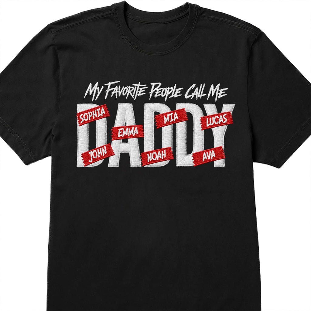 Personalized Custom T-shirt Hoodie Custom Kids Names Gift for Dad Shirt GradoCreations