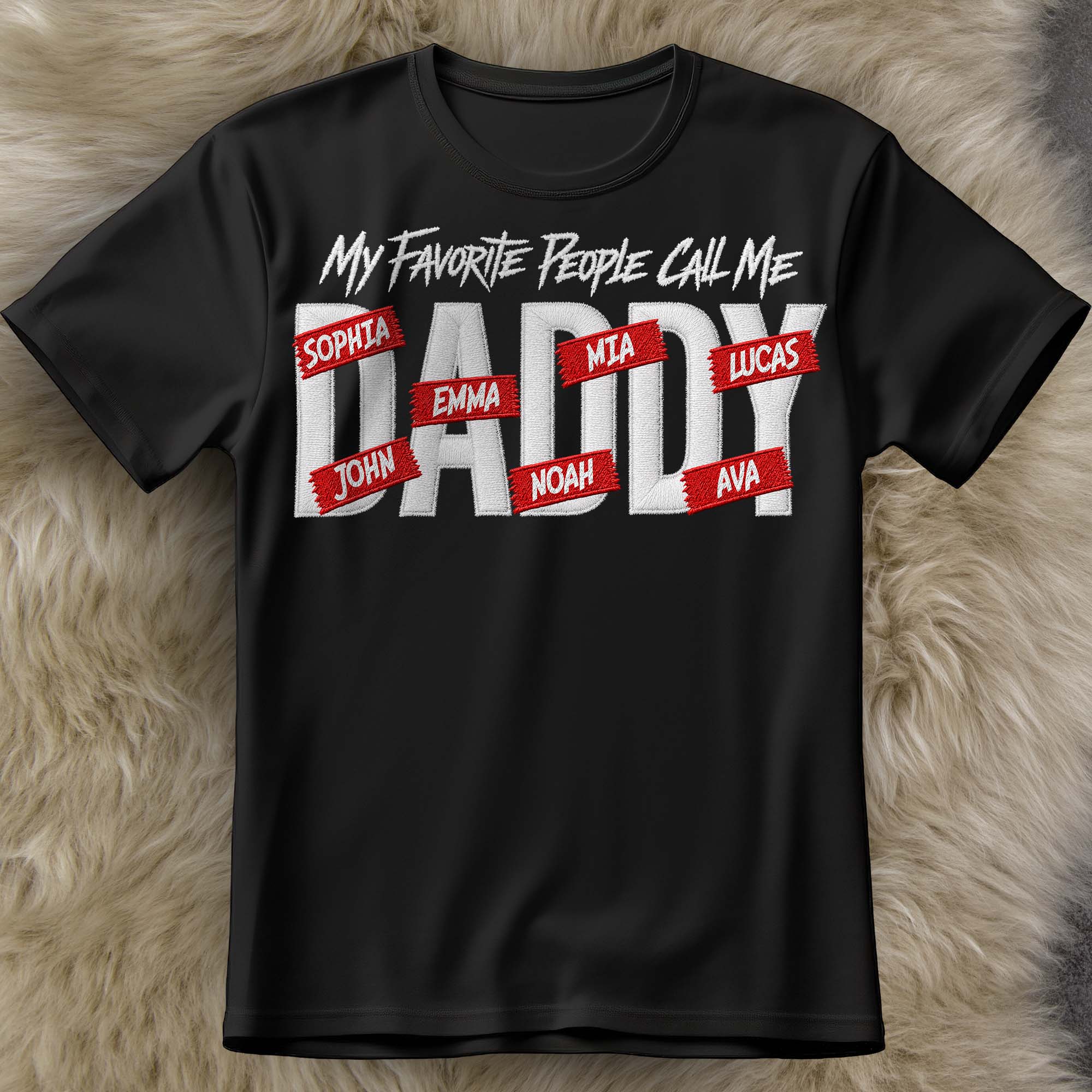 Personalized Custom T-shirt Hoodie Custom Kids Names Gift for Dad Shirt GradoCreations
