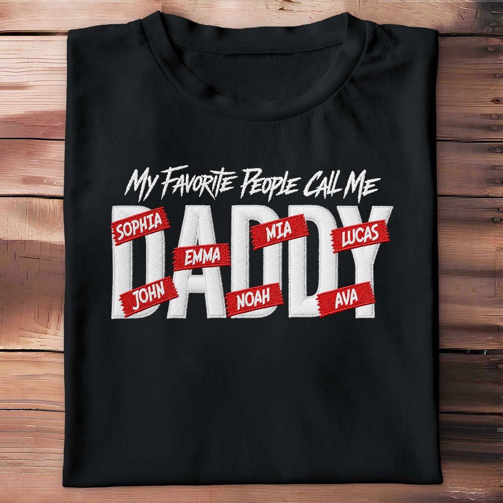 Personalized Custom T-shirt Hoodie Custom Kids Names Gift for Dad Shirt GradoCreations