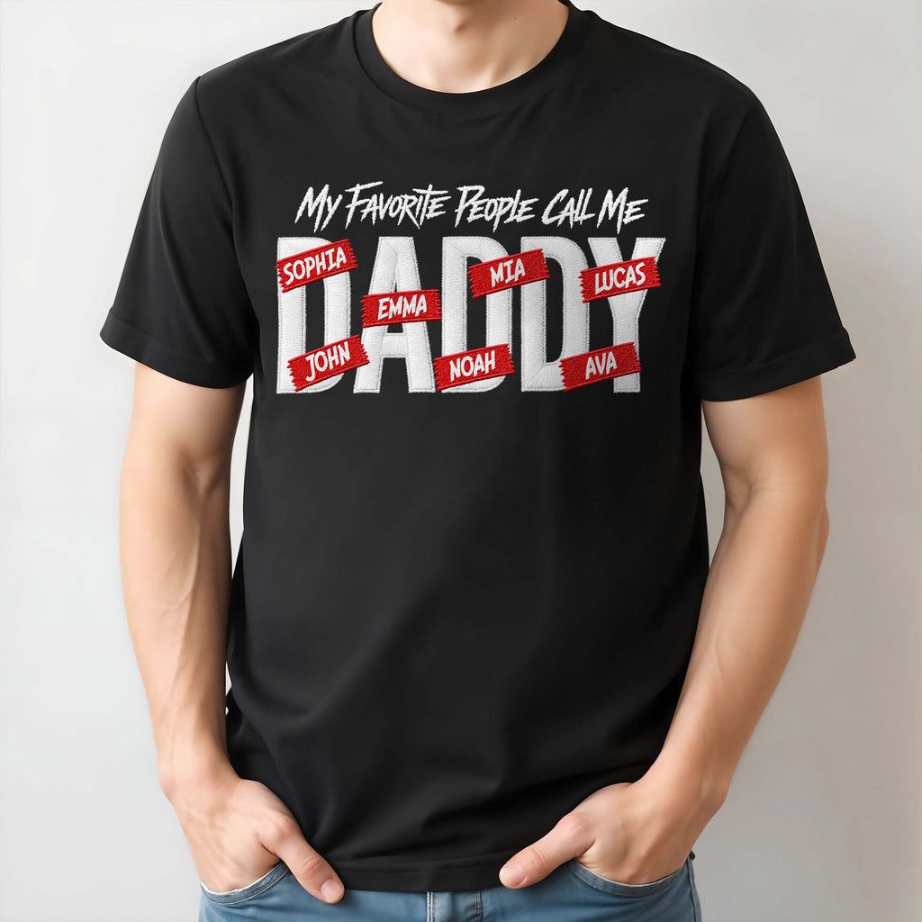Personalized Custom T-shirt Hoodie Custom Kids Names Gift for Dad Shirt GradoCreations