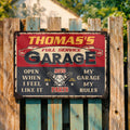 Personalized Vintage Metal Sign for Dad Garage Decor Gift Metal Sign GradoCreations