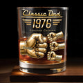 Personalized Custom Whiskey Glass Gift for Dad - Fist Bump Design Whiskey Glass GradoCreations