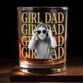 Personalized Custom Whiskey Glass with Photo & Heart Sunglasses Gift for Dad Whiskey Glass GradoCreations