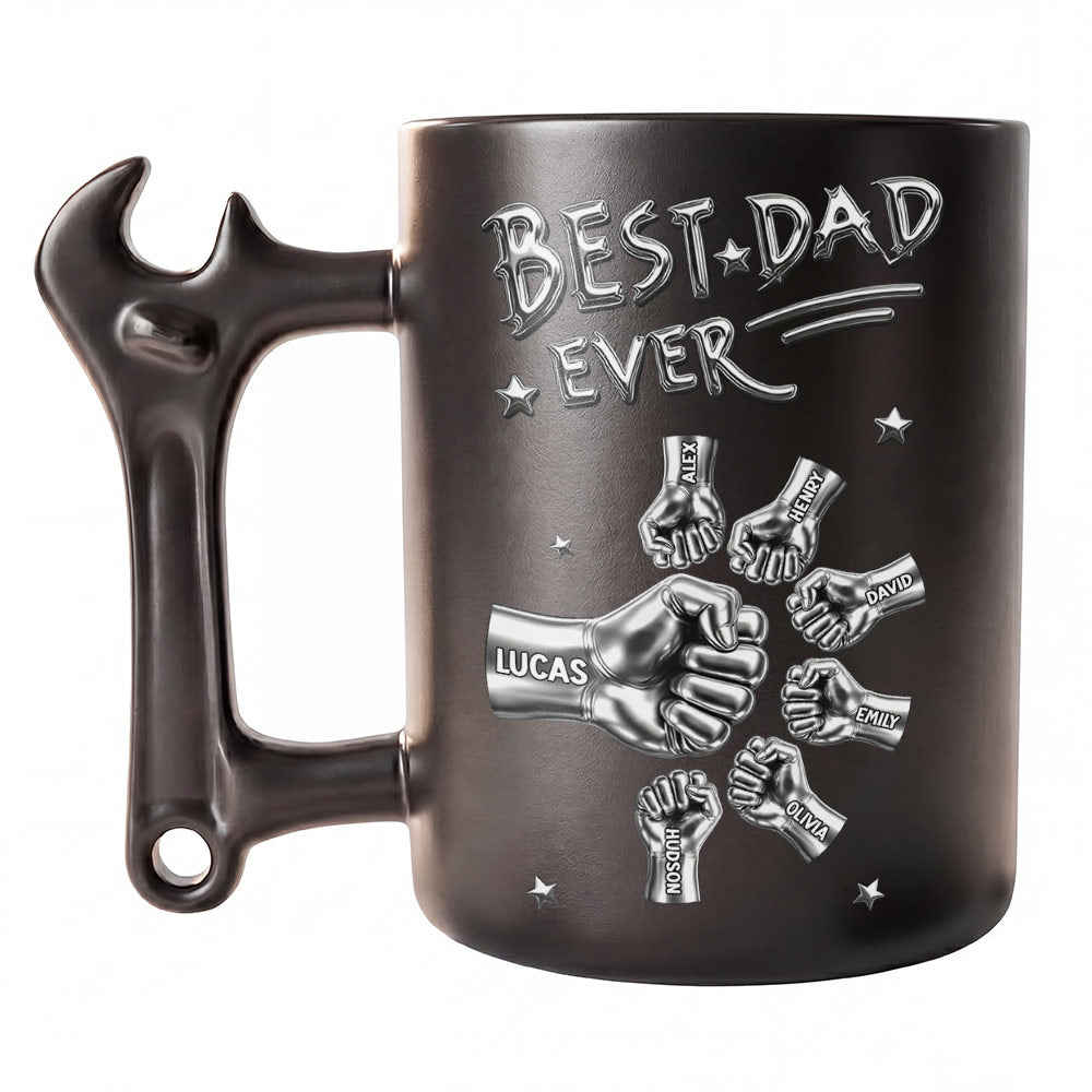 Personalized Wrench Handle Mug Custom Name Gift for Dad Wrench Handle Mug GradoCreations