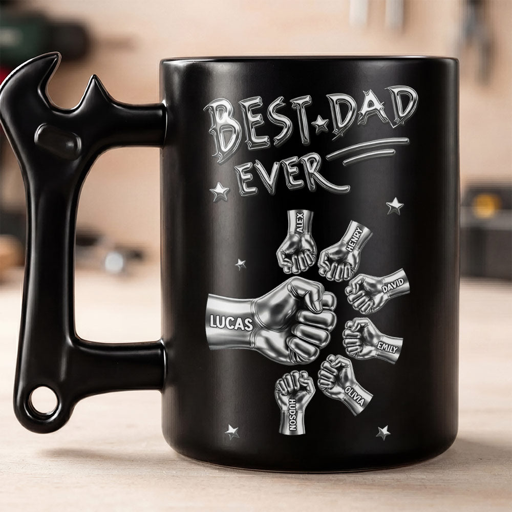Personalized Wrench Handle Mug Custom Name Gift for Dad Wrench Handle Mug GradoCreations