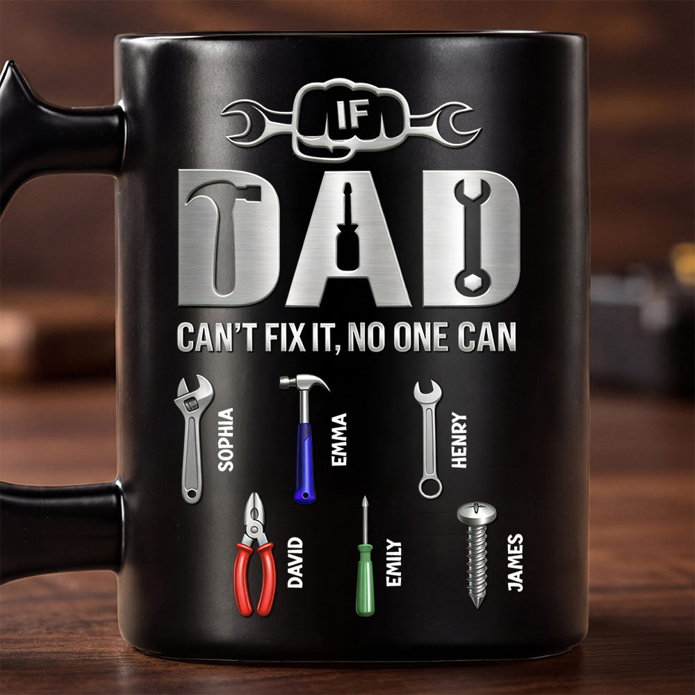 Personalized Wrench Handle Coffee Mug for Dad - Custom Gift Wrench Handle Mug GradoCreations