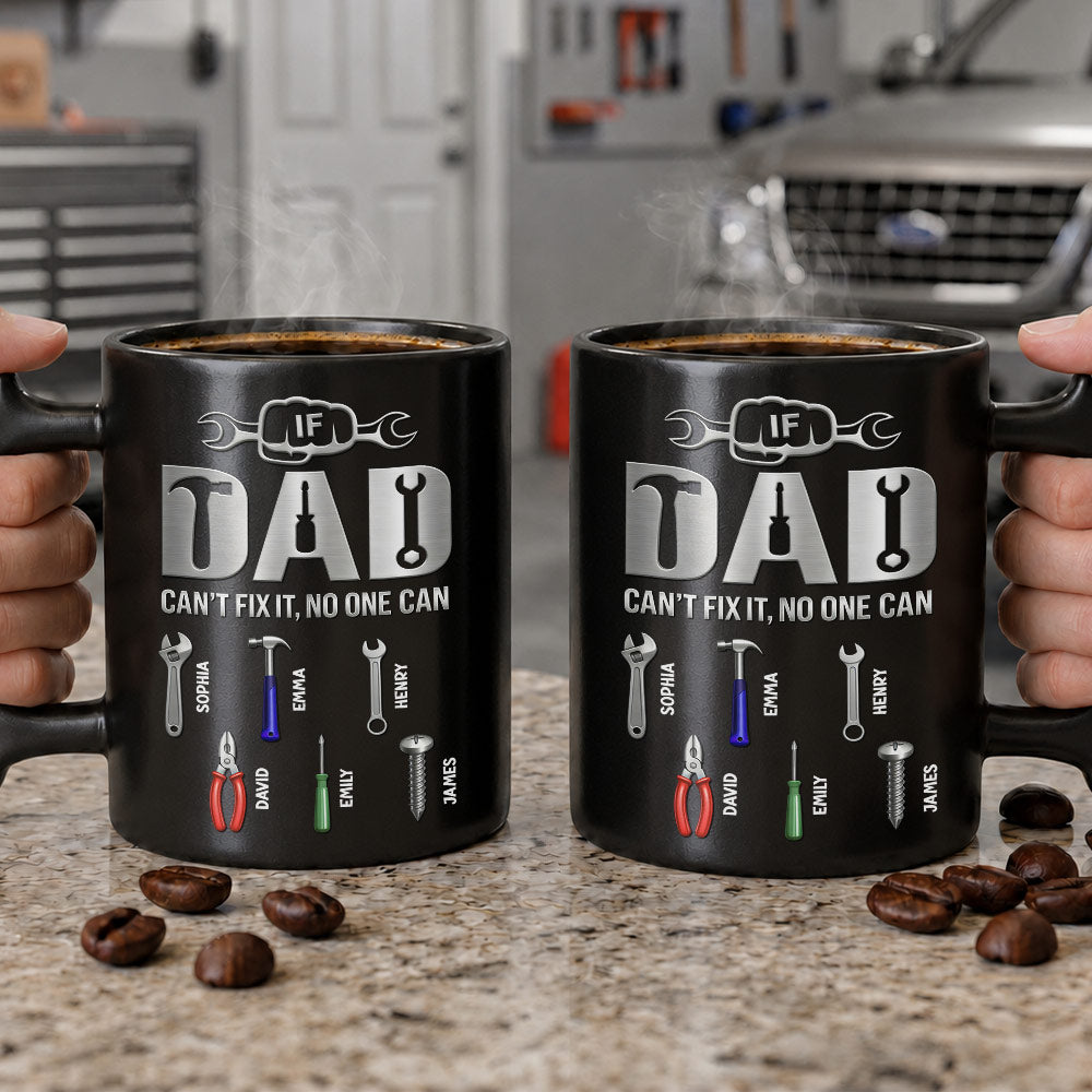 Personalized Wrench Handle Coffee Mug for Dad - Custom Gift Wrench Handle Mug GradoCreations