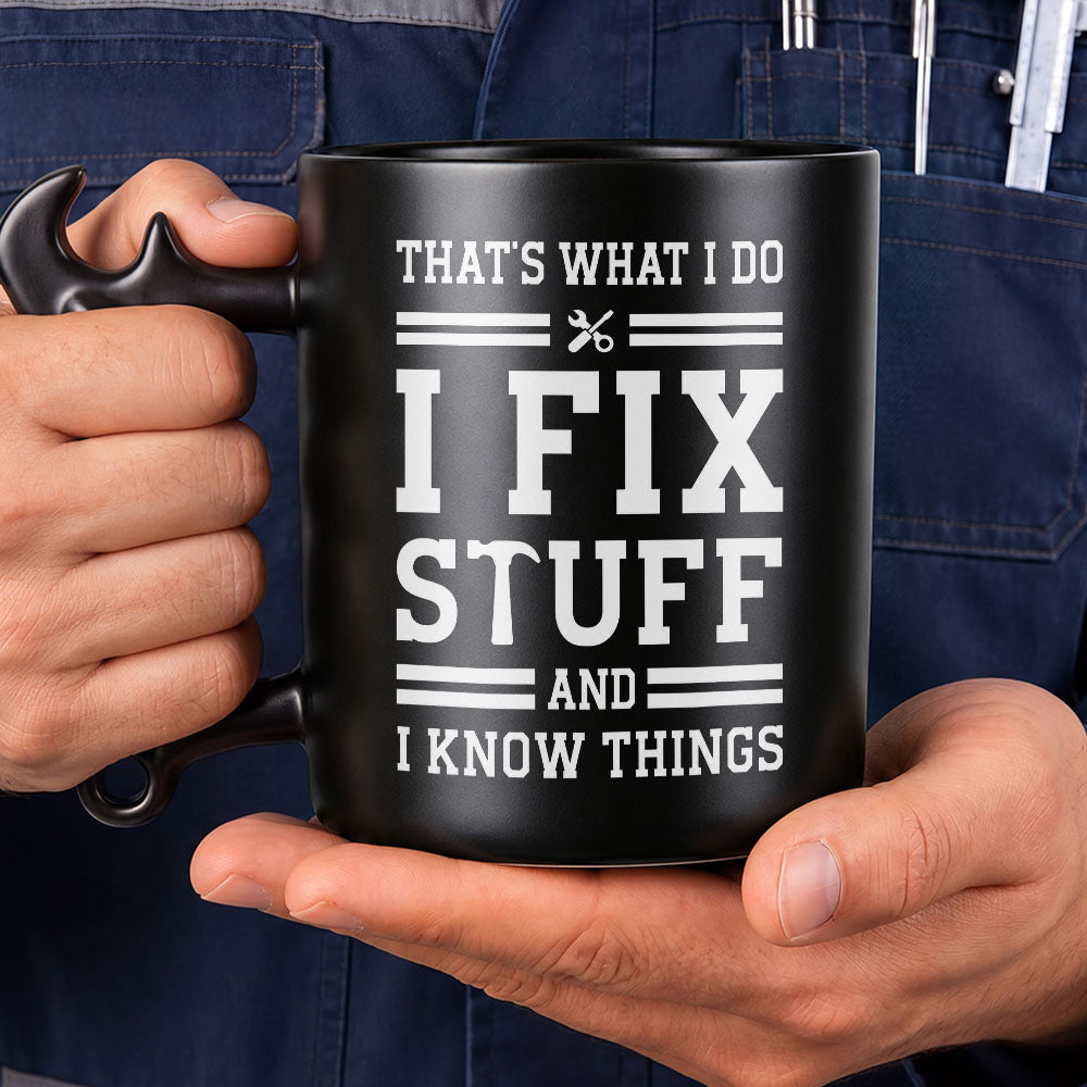 Personalized Wrench Handle Mug Custom Gift for Dad Wrench Handle Mug GradoCreations