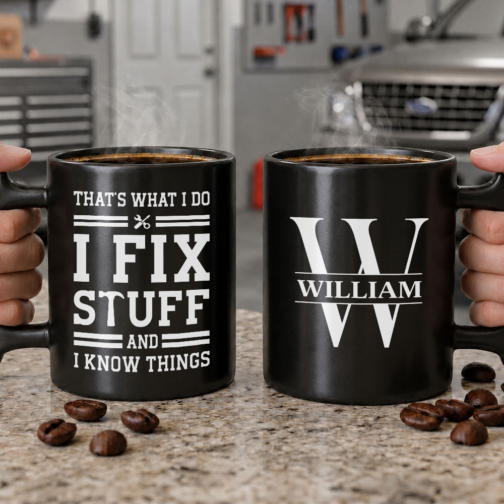 Personalized Wrench Handle Mug Custom Gift for Dad Wrench Handle Mug GradoCreations