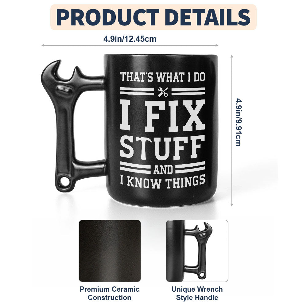 Personalized Wrench Handle Mug Custom Gift for Dad Wrench Handle Mug GradoCreations