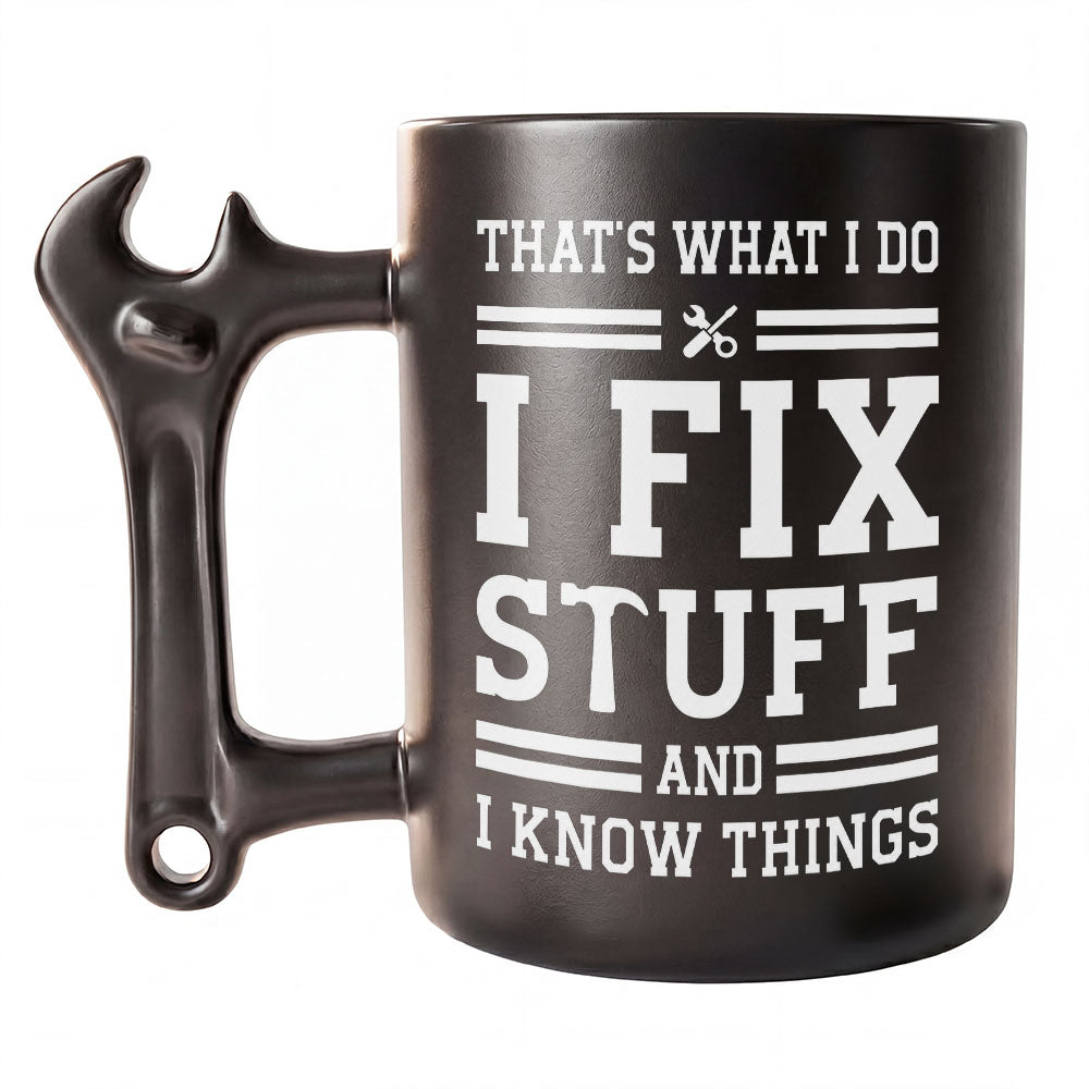 Personalized Wrench Handle Mug Custom Gift for Dad Wrench Handle Mug GradoCreations