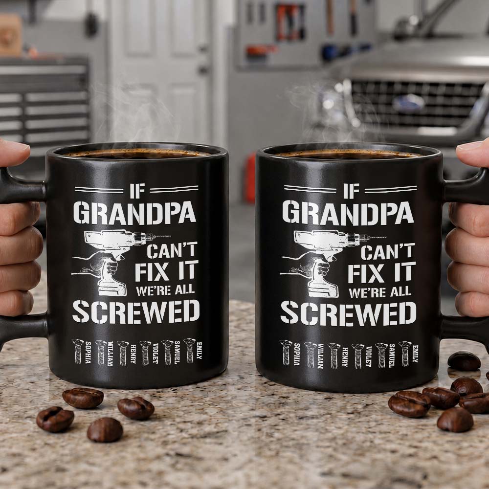 Personalized Wrench Handle Mug Custom Coffee Gift for Dad Wrench Handle Mug GradoCreations