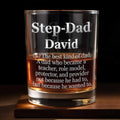 Personalized Custom Whiskey Glass for Step Dad Gift Idea Whiskey Glass GradoCreations