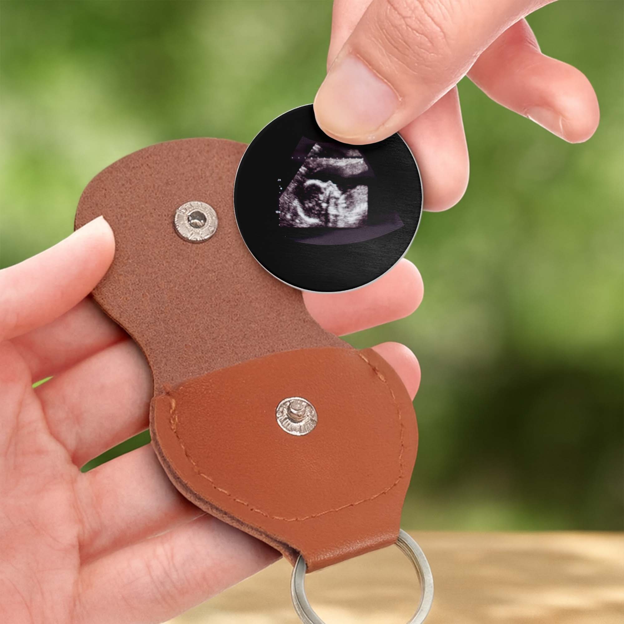 Personalized Ultrasound Photo Pocket Hug Custom Gift for Dad Pocket Hug GradoCreations