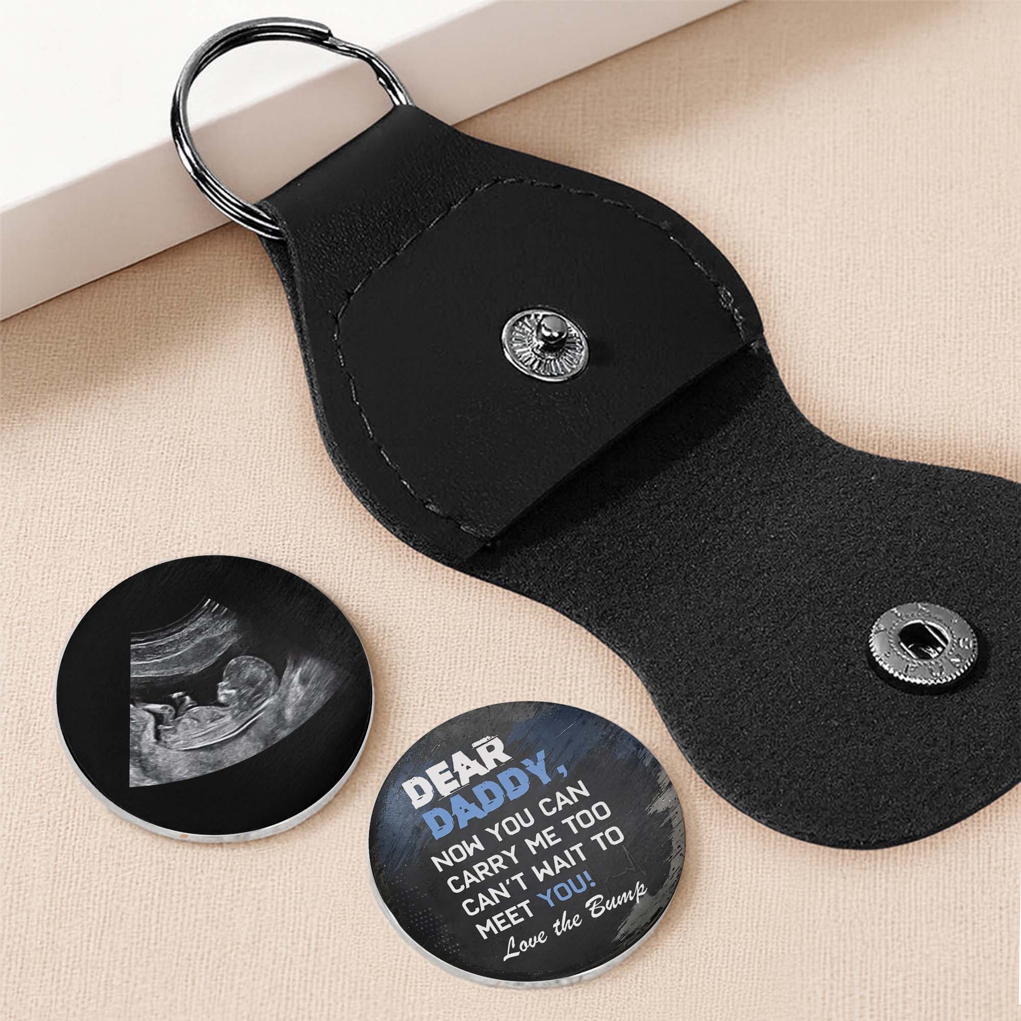 Personalized Ultrasound Photo Pocket Hug Custom Gift for Dad Pocket Hug GradoCreations