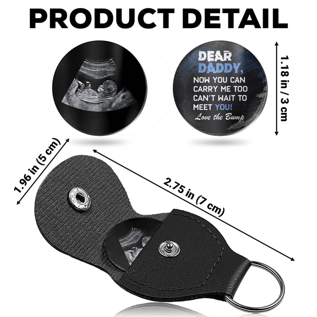 Personalized Ultrasound Photo Pocket Hug Custom Gift for Dad Pocket Hug GradoCreations