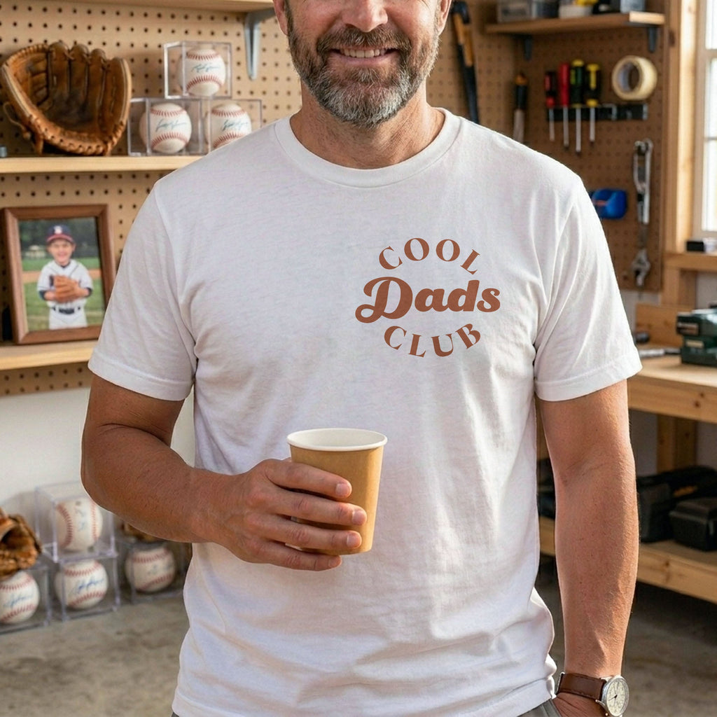 Personalized Cool Dads Club Custom T-Shirt Gift for Dad T-Shirt Font and Back GradoCreations