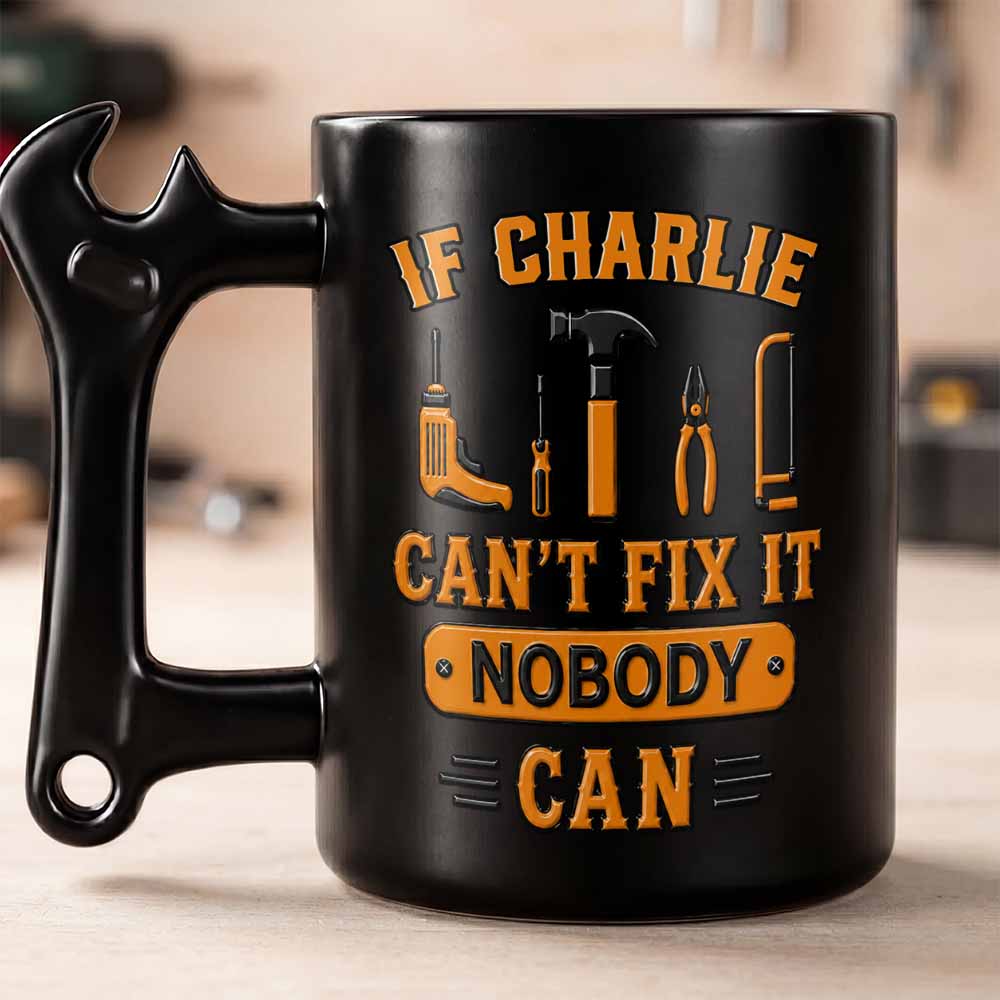 Personalized Wrench Handle Coffee Mug Custom Gift for Dad Wrench Handle Mug GradoCreations